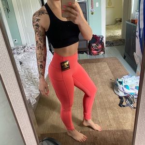 Til You Collapse Tangerine High Waisted Leggings